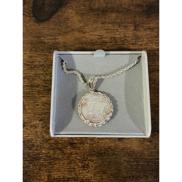 Vtg Betty Boop  .999 Sterling Silver Pendant Necklace With Chain - Picture 3 of 8